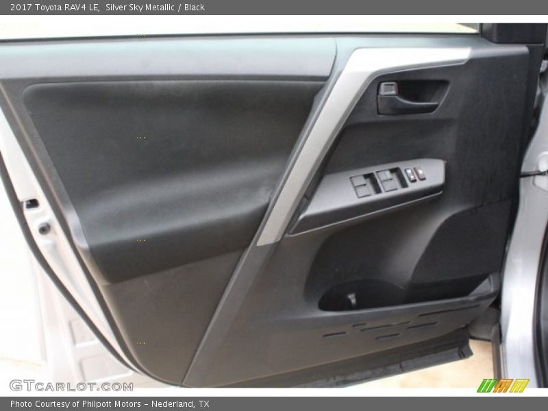 Silver Sky Metallic / Black 2017 Toyota RAV4 LE