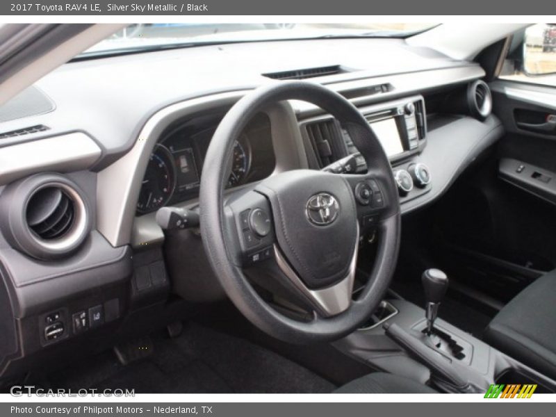 Silver Sky Metallic / Black 2017 Toyota RAV4 LE