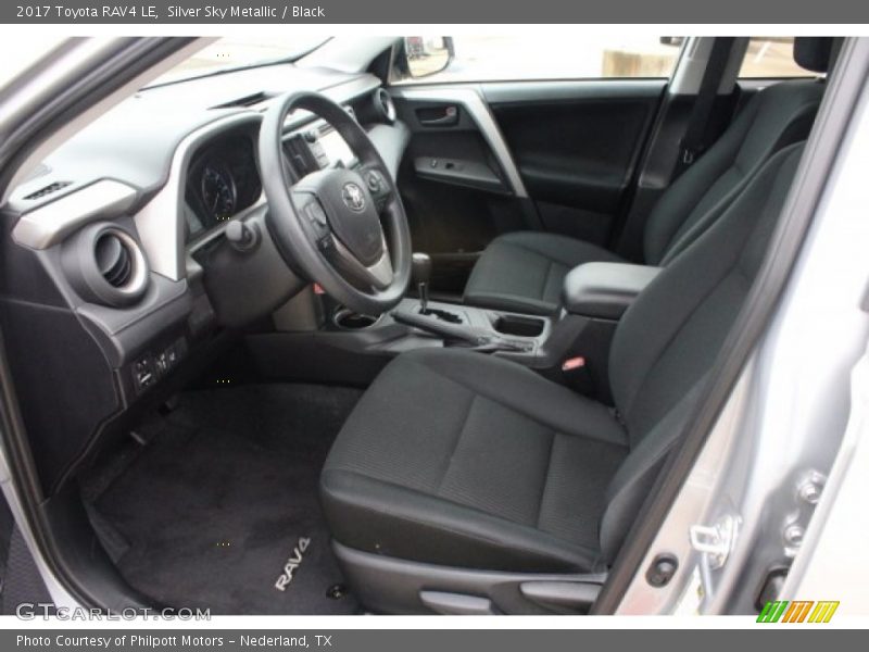 Silver Sky Metallic / Black 2017 Toyota RAV4 LE