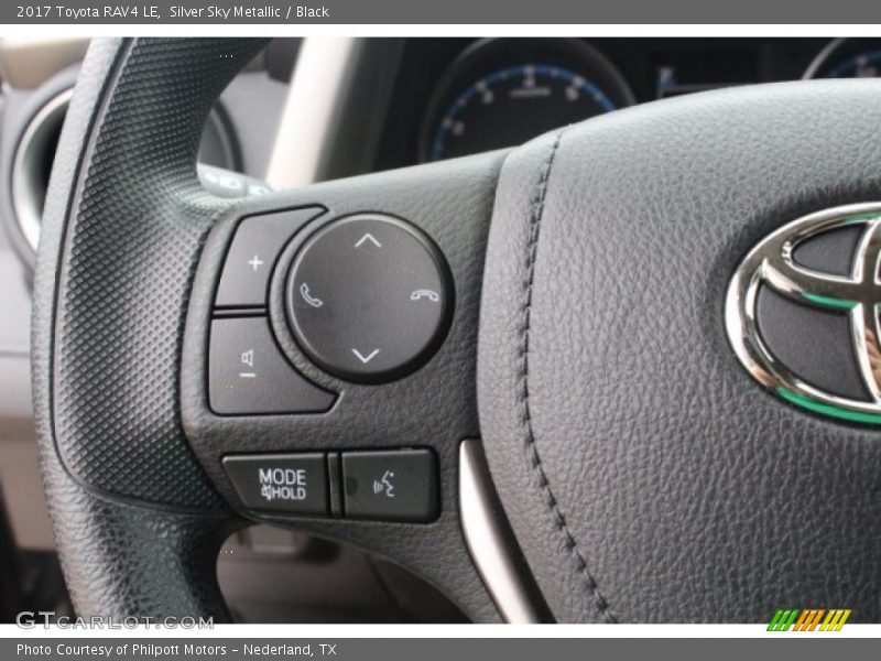 Silver Sky Metallic / Black 2017 Toyota RAV4 LE