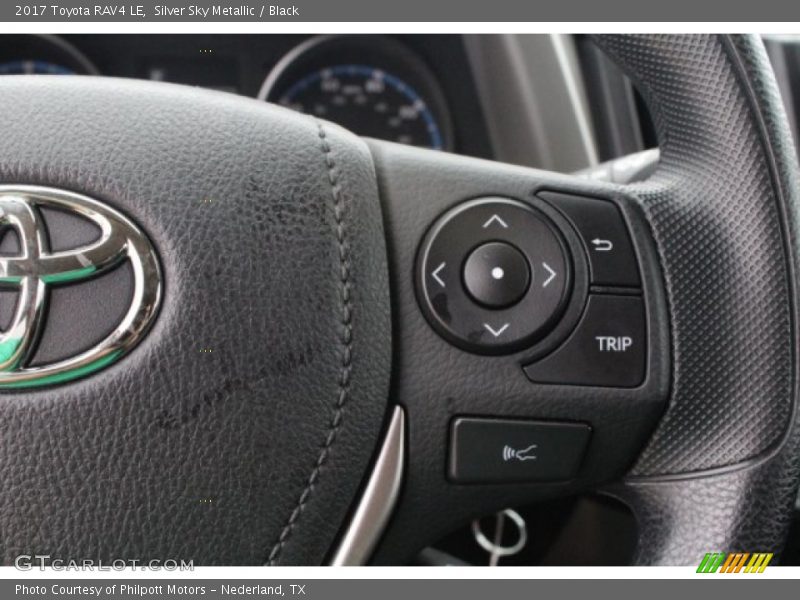 Silver Sky Metallic / Black 2017 Toyota RAV4 LE