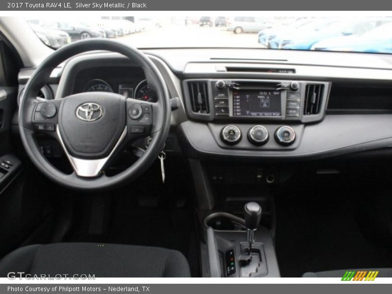 Silver Sky Metallic / Black 2017 Toyota RAV4 LE