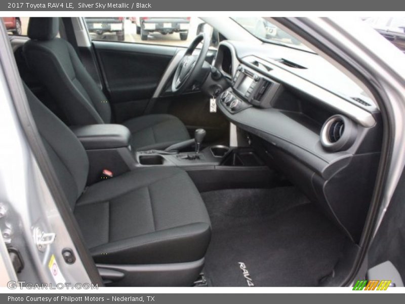 Silver Sky Metallic / Black 2017 Toyota RAV4 LE
