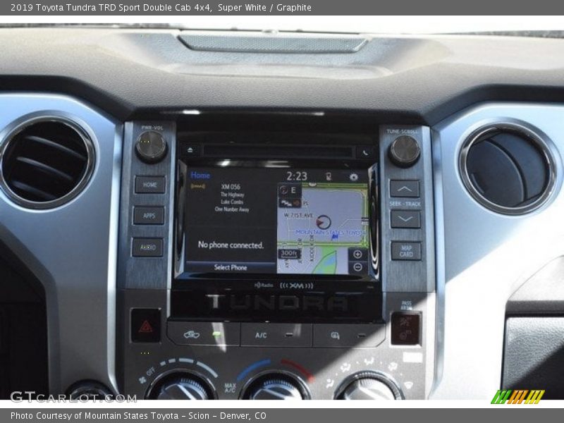 Super White / Graphite 2019 Toyota Tundra TRD Sport Double Cab 4x4