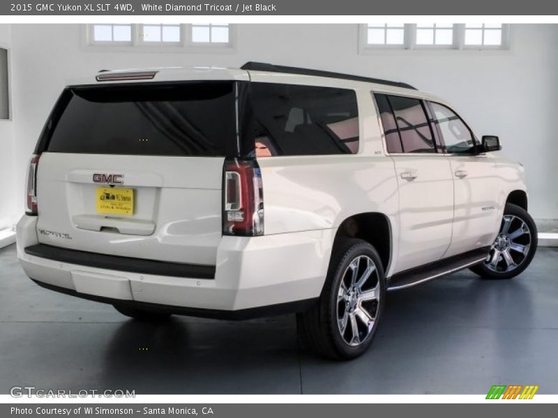 White Diamond Tricoat / Jet Black 2015 GMC Yukon XL SLT 4WD