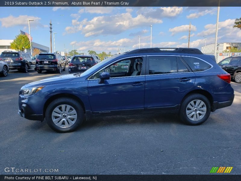 Abyss Blue Pearl / Titanium Gray 2019 Subaru Outback 2.5i Premium