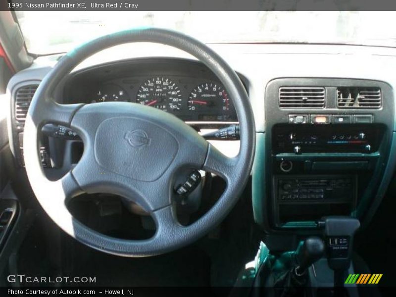 Ultra Red / Gray 1995 Nissan Pathfinder XE
