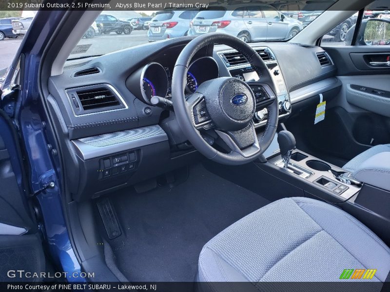 Abyss Blue Pearl / Titanium Gray 2019 Subaru Outback 2.5i Premium