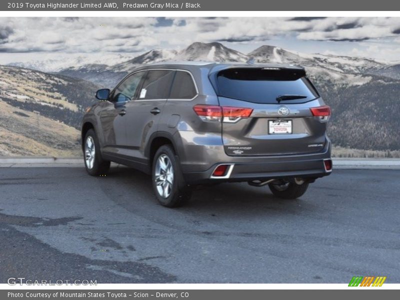 Predawn Gray Mica / Black 2019 Toyota Highlander Limited AWD