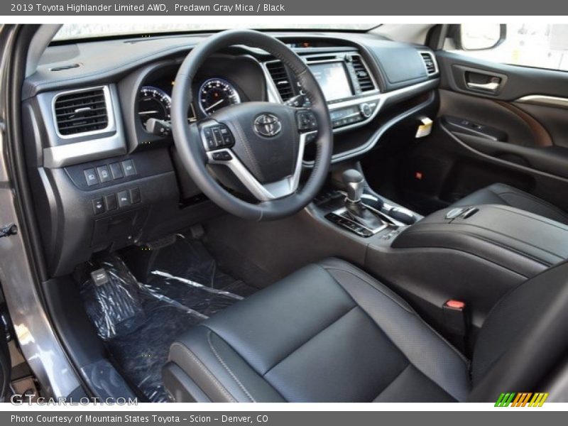Predawn Gray Mica / Black 2019 Toyota Highlander Limited AWD