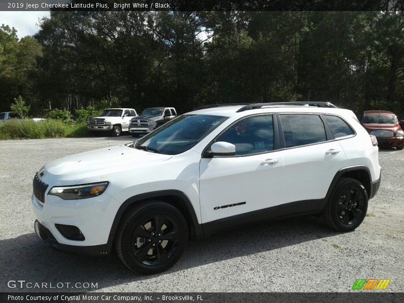 Bright White / Black 2019 Jeep Cherokee Latitude Plus