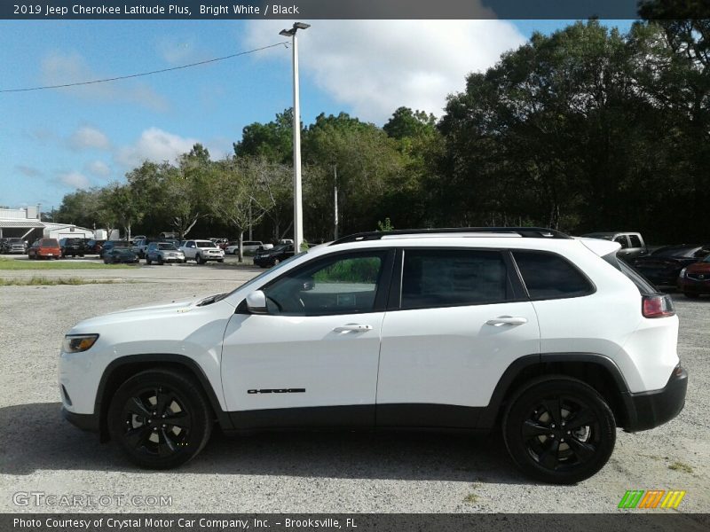 Bright White / Black 2019 Jeep Cherokee Latitude Plus
