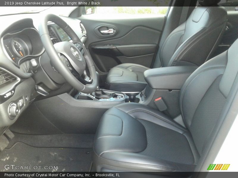 Bright White / Black 2019 Jeep Cherokee Latitude Plus