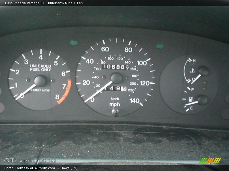 Blueberry Mica / Tan 1995 Mazda Protege LX