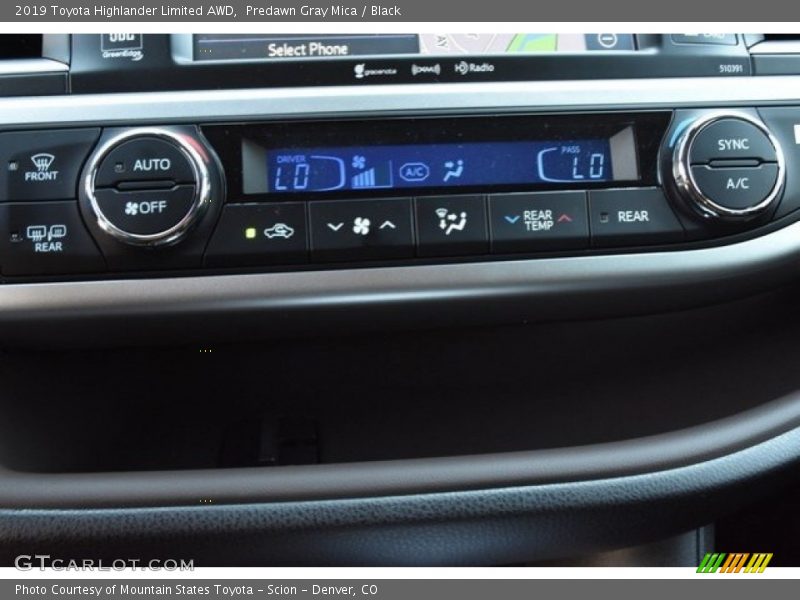 Predawn Gray Mica / Black 2019 Toyota Highlander Limited AWD