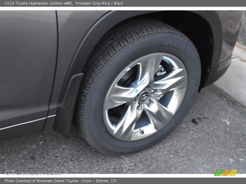 Predawn Gray Mica / Black 2019 Toyota Highlander Limited AWD