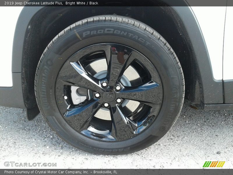 Bright White / Black 2019 Jeep Cherokee Latitude Plus