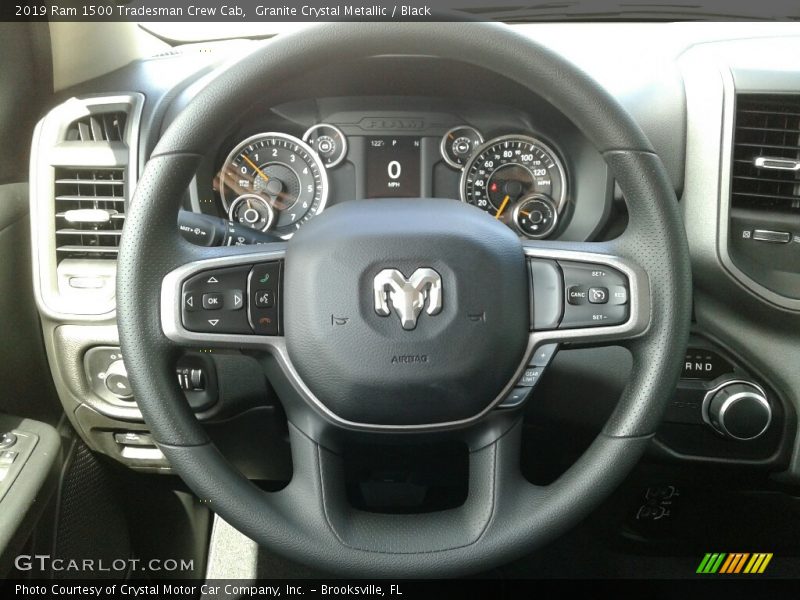 Granite Crystal Metallic / Black 2019 Ram 1500 Tradesman Crew Cab