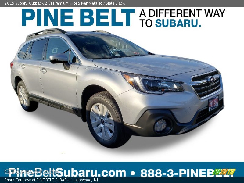 Ice Silver Metallic / Slate Black 2019 Subaru Outback 2.5i Premium
