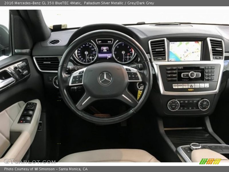 Palladium Silver Metallic / Grey/Dark Grey 2016 Mercedes-Benz GL 350 BlueTEC 4Matic