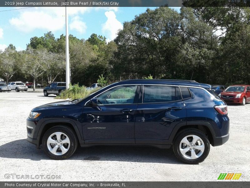 Jazz Blue Pearl / Black/Ski Gray 2019 Jeep Compass Latitude