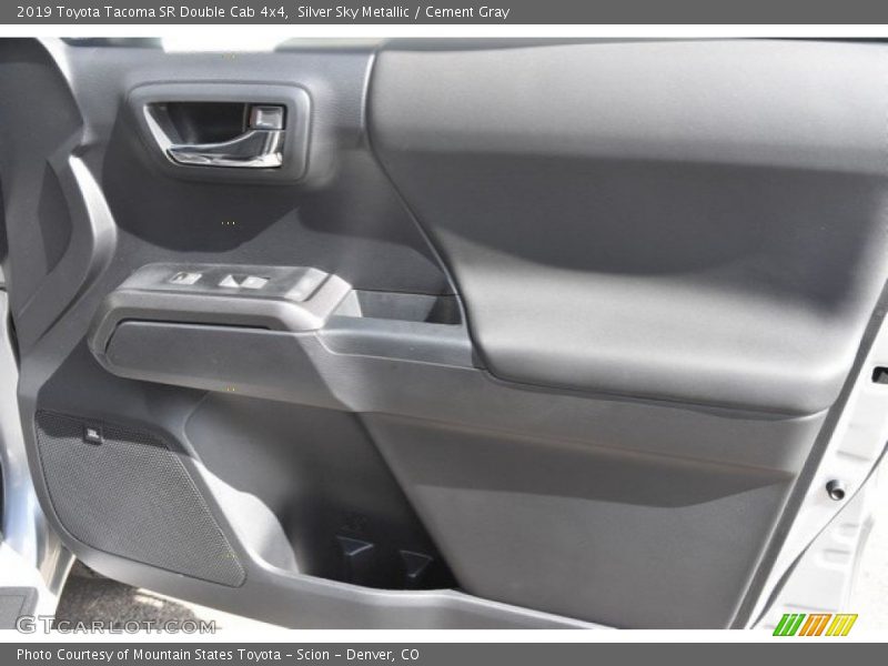 Silver Sky Metallic / Cement Gray 2019 Toyota Tacoma SR Double Cab 4x4