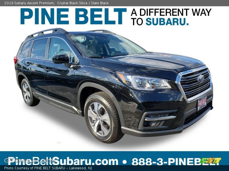 Crystal Black Silica / Slate Black 2019 Subaru Ascent Premium
