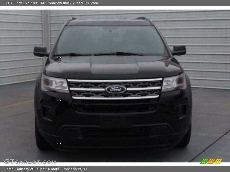 Shadow Black / Medium Stone 2018 Ford Explorer FWD