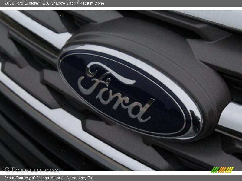 Shadow Black / Medium Stone 2018 Ford Explorer FWD