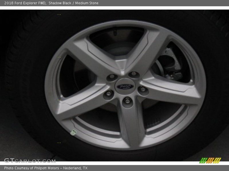 Shadow Black / Medium Stone 2018 Ford Explorer FWD