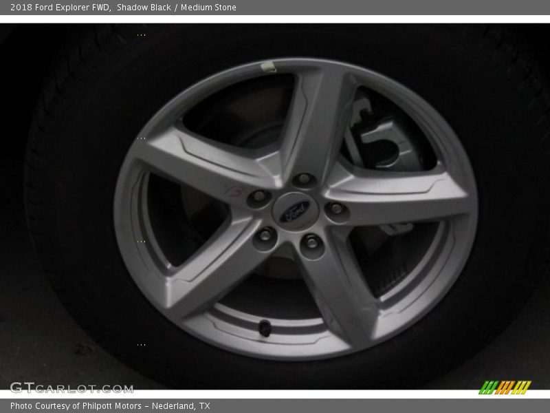 Shadow Black / Medium Stone 2018 Ford Explorer FWD