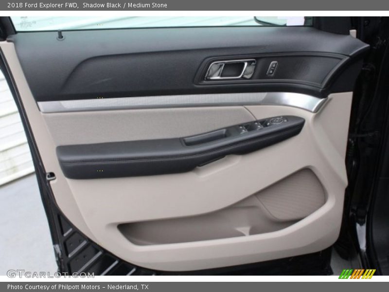 Shadow Black / Medium Stone 2018 Ford Explorer FWD