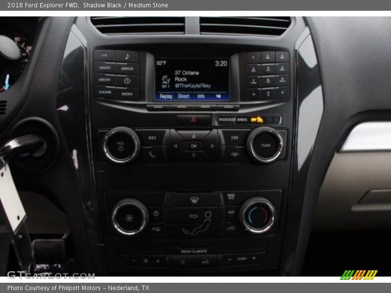 Shadow Black / Medium Stone 2018 Ford Explorer FWD