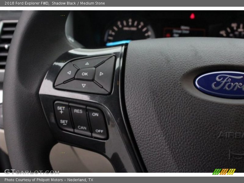 Shadow Black / Medium Stone 2018 Ford Explorer FWD