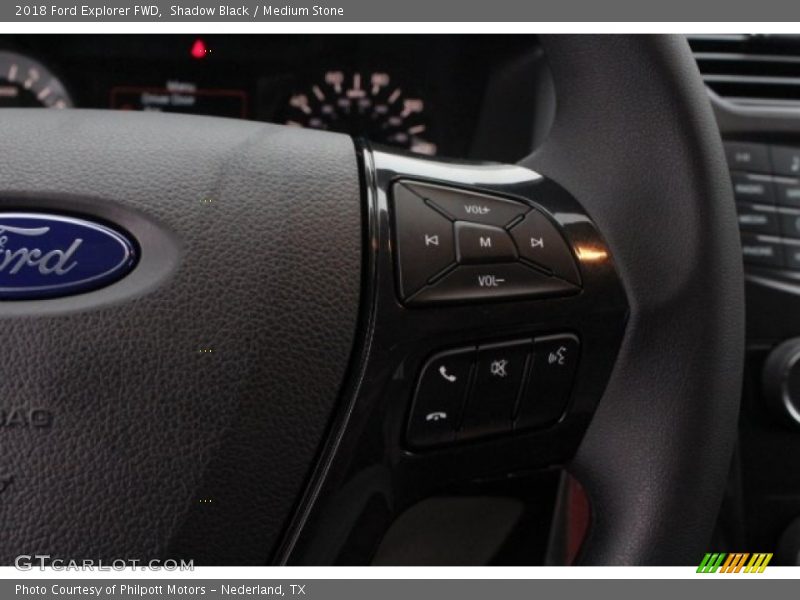 Shadow Black / Medium Stone 2018 Ford Explorer FWD