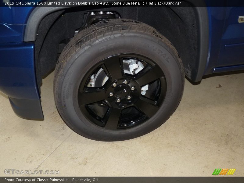 Stone Blue Metallic / Jet Black/Dark Ash 2019 GMC Sierra 1500 Limited Elevation Double Cab 4WD