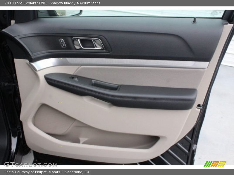 Shadow Black / Medium Stone 2018 Ford Explorer FWD
