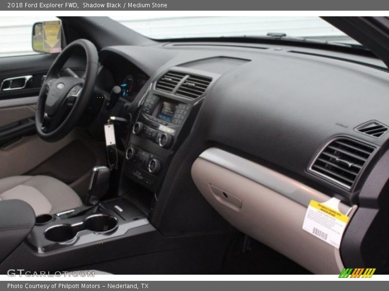 Shadow Black / Medium Stone 2018 Ford Explorer FWD