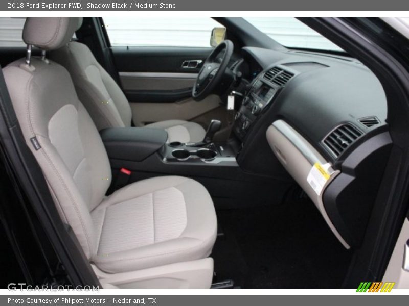 Shadow Black / Medium Stone 2018 Ford Explorer FWD