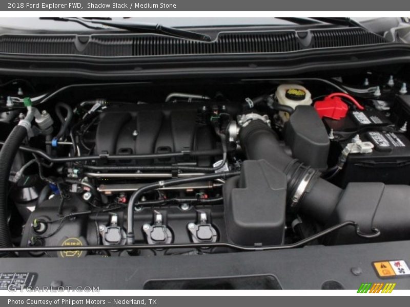 Shadow Black / Medium Stone 2018 Ford Explorer FWD