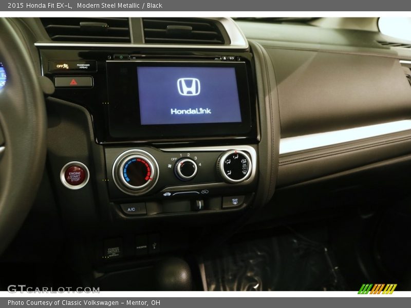 Modern Steel Metallic / Black 2015 Honda Fit EX-L