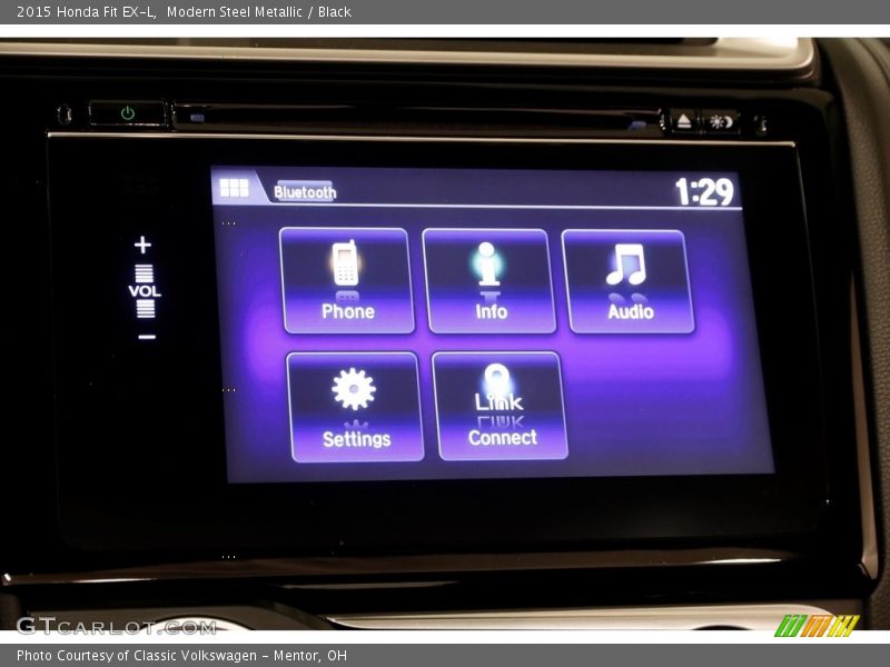 Modern Steel Metallic / Black 2015 Honda Fit EX-L