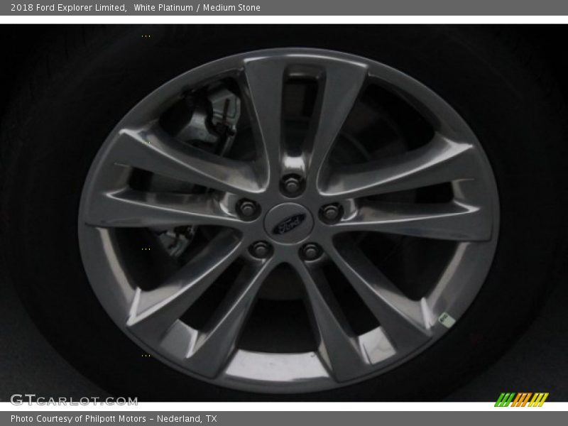 White Platinum / Medium Stone 2018 Ford Explorer Limited