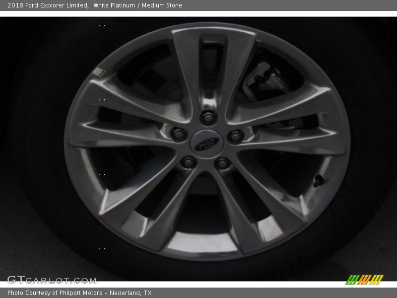 White Platinum / Medium Stone 2018 Ford Explorer Limited