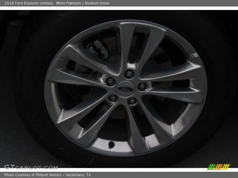 White Platinum / Medium Stone 2018 Ford Explorer Limited