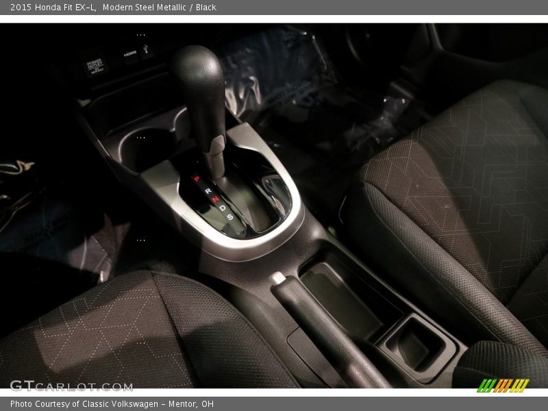 Modern Steel Metallic / Black 2015 Honda Fit EX-L