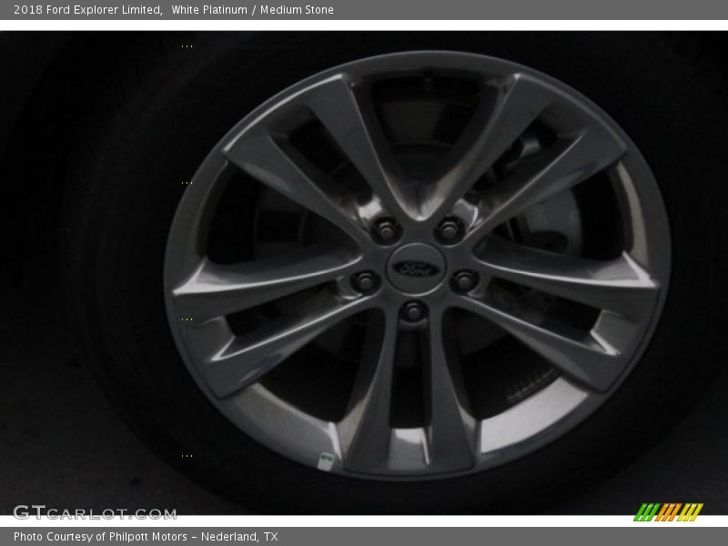 White Platinum / Medium Stone 2018 Ford Explorer Limited