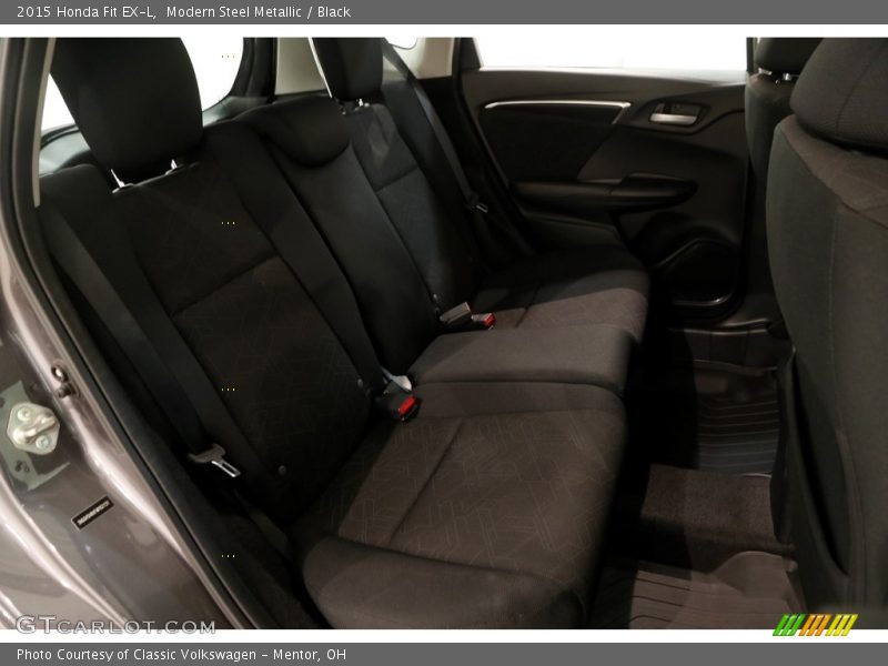 Modern Steel Metallic / Black 2015 Honda Fit EX-L