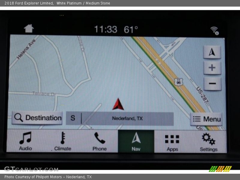 White Platinum / Medium Stone 2018 Ford Explorer Limited