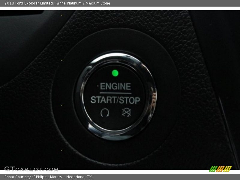 White Platinum / Medium Stone 2018 Ford Explorer Limited